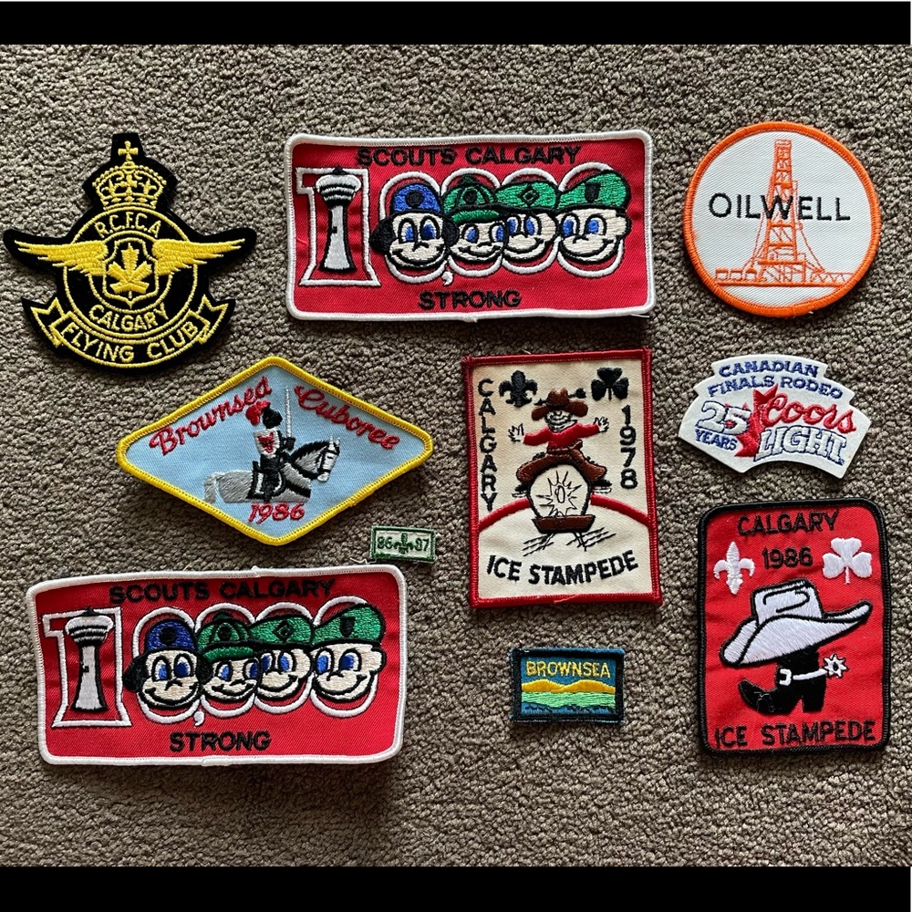 Vintage Canadian Embroidered Patches, 10